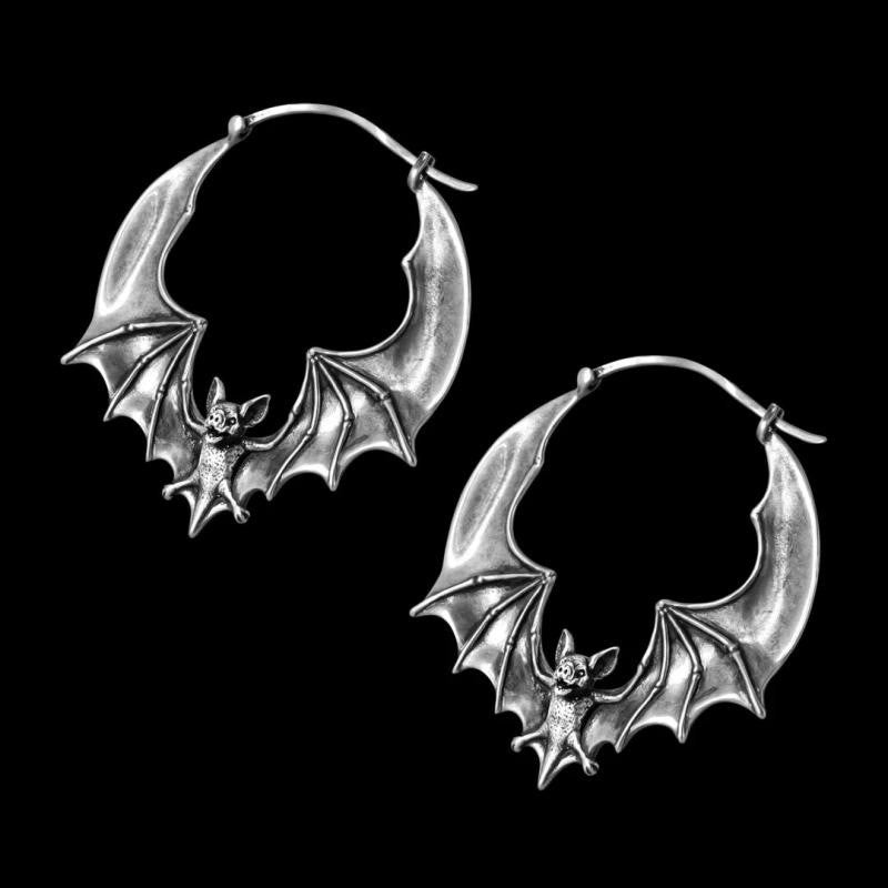 Wholesale Punk Bat Alloy Earrings